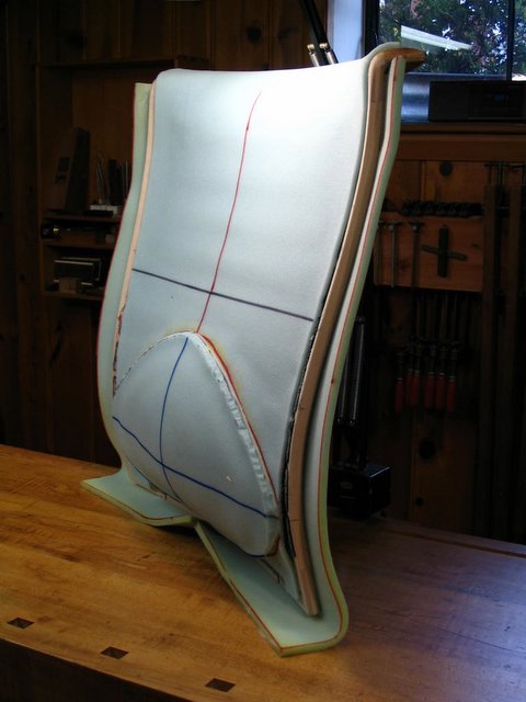 Front Side Profile of Back With Foam
